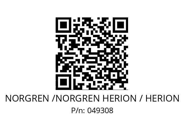   NORGREN /NORGREN HERION / HERION 049308