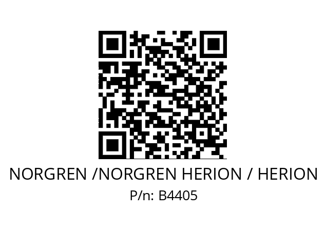   NORGREN /NORGREN HERION / HERION B4405