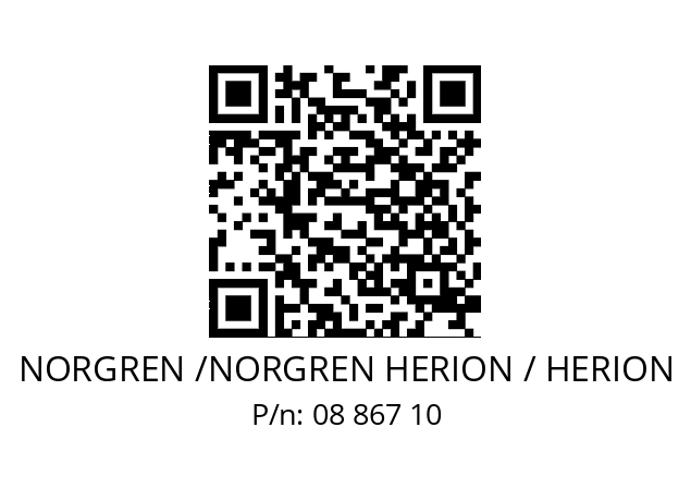   NORGREN /NORGREN HERION / HERION 08 867 10