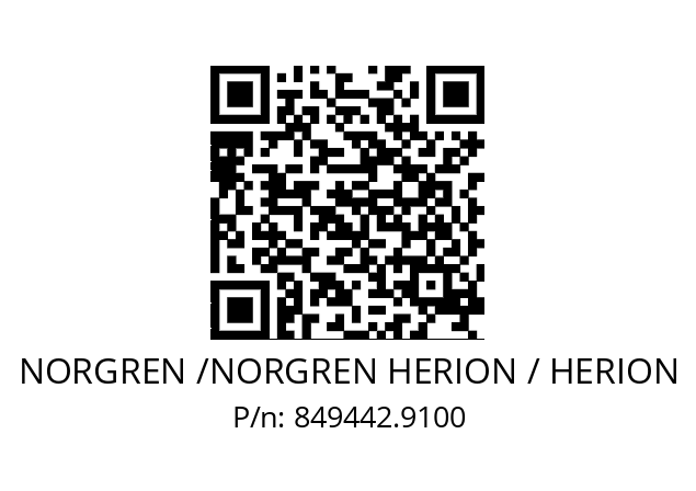   NORGREN /NORGREN HERION / HERION 849442.9100