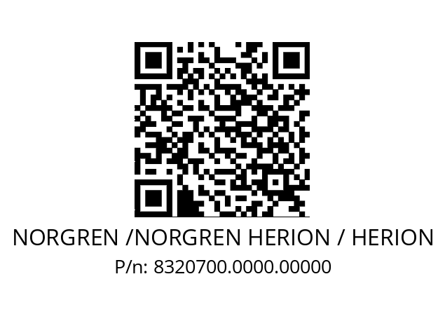   NORGREN /NORGREN HERION / HERION 8320700.0000.00000