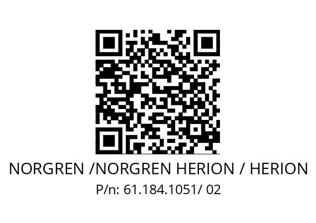   NORGREN /NORGREN HERION / HERION 61.184.1051/ 02