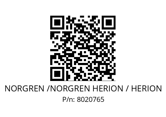   NORGREN /NORGREN HERION / HERION 8020765