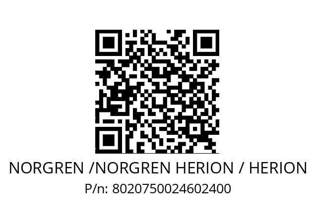   NORGREN /NORGREN HERION / HERION 8020750024602400