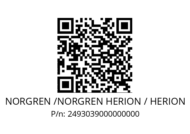   NORGREN /NORGREN HERION / HERION 2493039000000000