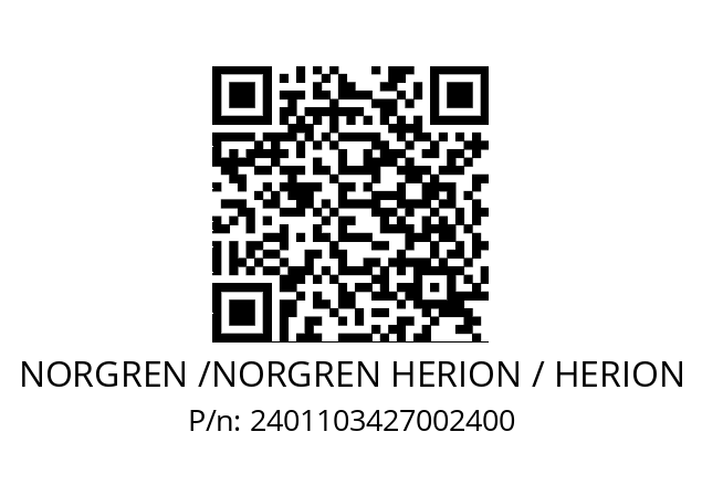   NORGREN /NORGREN HERION / HERION 2401103427002400