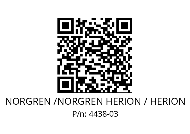   NORGREN /NORGREN HERION / HERION 4438-03