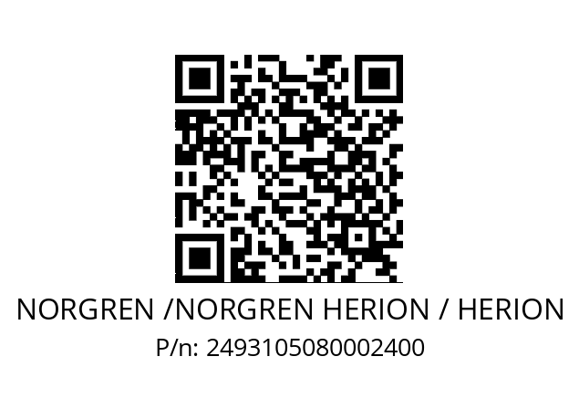   NORGREN /NORGREN HERION / HERION 2493105080002400