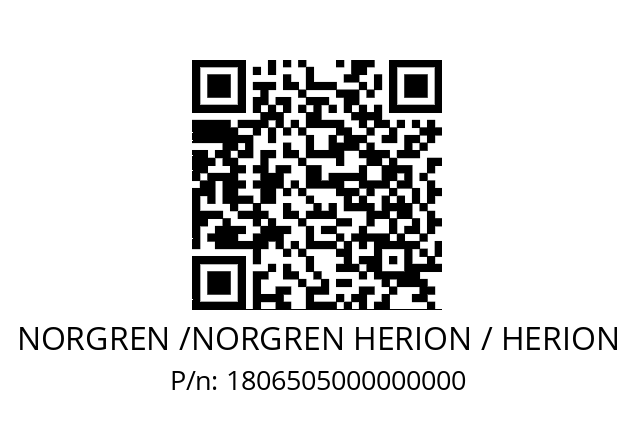   NORGREN /NORGREN HERION / HERION 1806505000000000