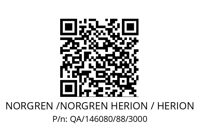   NORGREN /NORGREN HERION / HERION QA/146080/88/3000