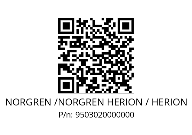   NORGREN /NORGREN HERION / HERION 9503020000000