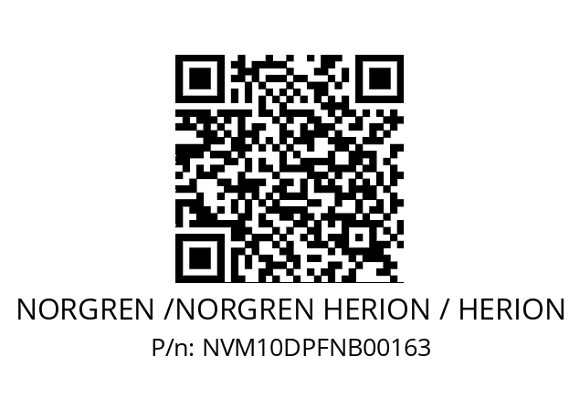   NORGREN /NORGREN HERION / HERION NVM10DPFNB00163