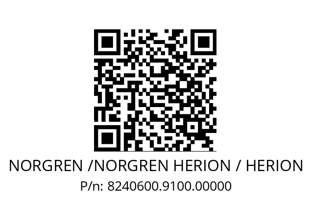   NORGREN /NORGREN HERION / HERION 8240600.9100.00000