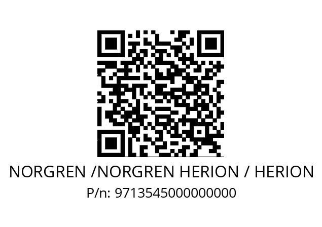   NORGREN /NORGREN HERION / HERION 9713545000000000