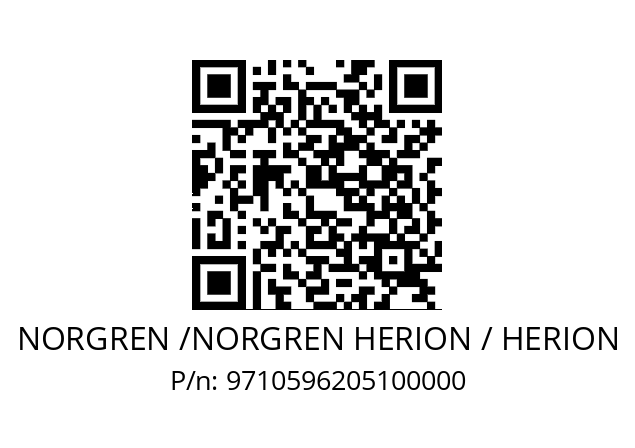   NORGREN /NORGREN HERION / HERION 9710596205100000