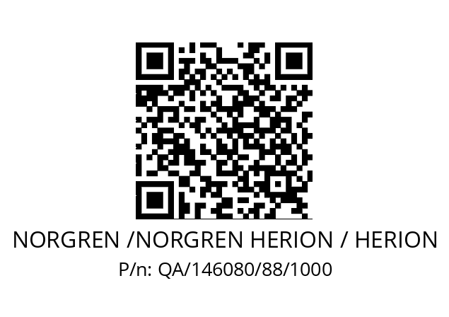   NORGREN /NORGREN HERION / HERION QA/146080/88/1000