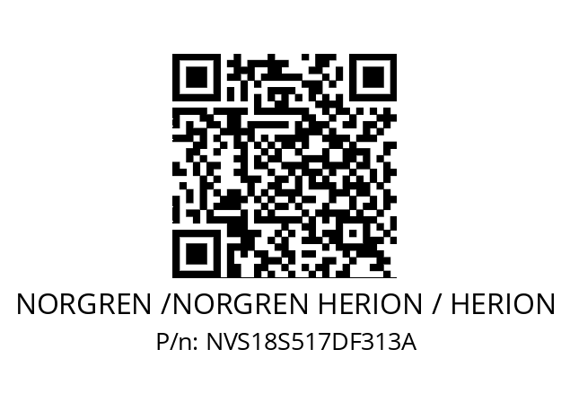   NORGREN /NORGREN HERION / HERION NVS18S517DF313A