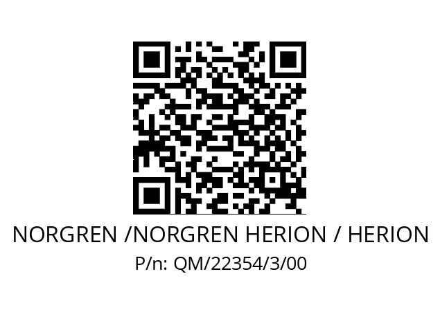   NORGREN /NORGREN HERION / HERION QM/22354/3/00