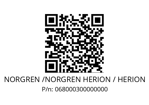   NORGREN /NORGREN HERION / HERION 068000300000000