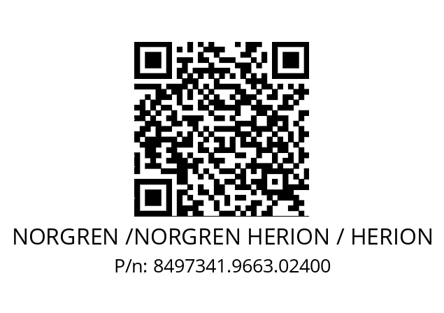   NORGREN /NORGREN HERION / HERION 8497341.9663.02400