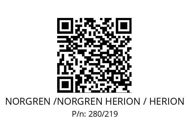   NORGREN /NORGREN HERION / HERION 280/219