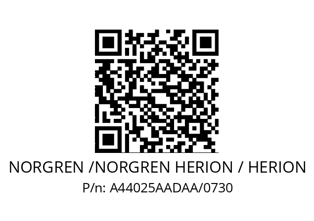   NORGREN /NORGREN HERION / HERION A44025AADAA/0730