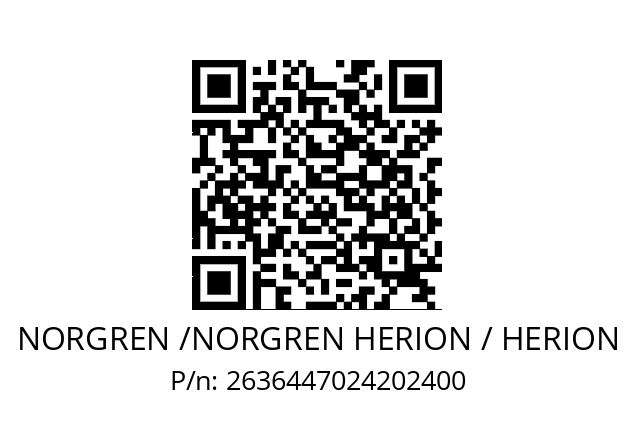   NORGREN /NORGREN HERION / HERION 2636447024202400