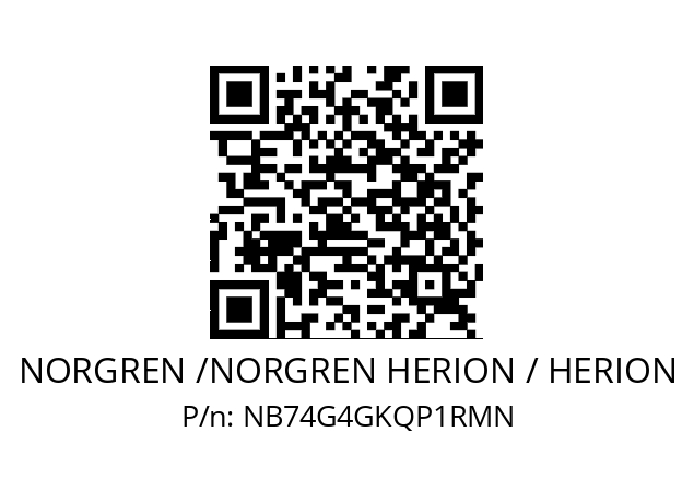   NORGREN /NORGREN HERION / HERION NB74G4GKQP1RMN