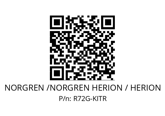 Pressure regulator  NORGREN /NORGREN HERION / HERION R72G-KITR