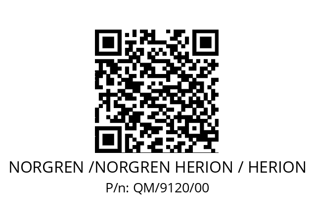   NORGREN /NORGREN HERION / HERION QM/9120/00