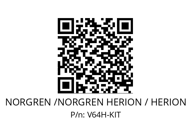 Pressure relief valve  NORGREN /NORGREN HERION / HERION V64H-KIT