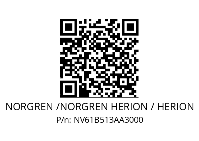   NORGREN /NORGREN HERION / HERION NV61B513AA3000