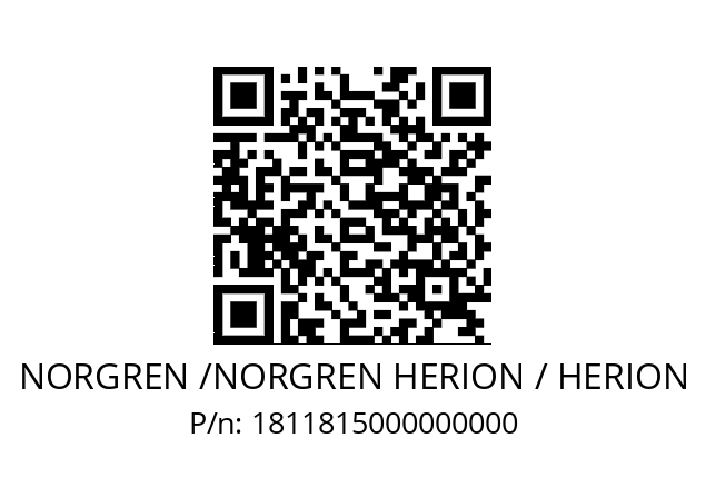   NORGREN /NORGREN HERION / HERION 1811815000000000