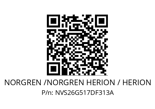   NORGREN /NORGREN HERION / HERION NVS26G517DF313A