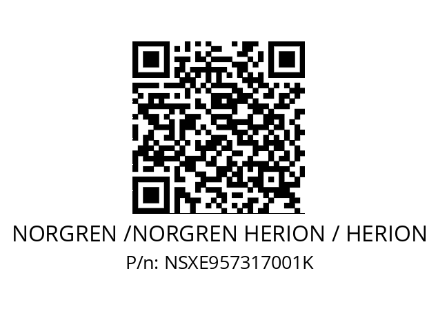   NORGREN /NORGREN HERION / HERION NSXE957317001K