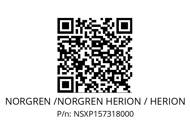   NORGREN /NORGREN HERION / HERION NSXP157318000