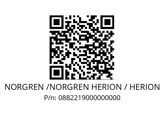   NORGREN /NORGREN HERION / HERION 0882219000000000