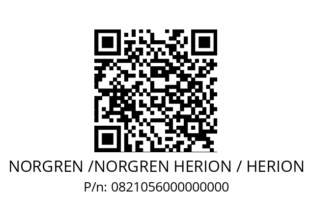   NORGREN /NORGREN HERION / HERION 0821056000000000