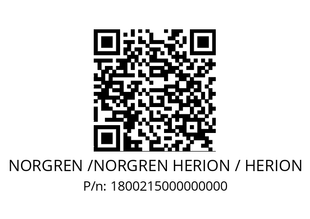   NORGREN /NORGREN HERION / HERION 1800215000000000