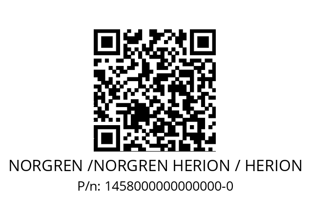   NORGREN /NORGREN HERION / HERION 1458000000000000-0