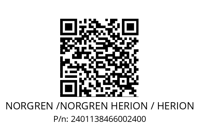   NORGREN /NORGREN HERION / HERION 2401138466002400