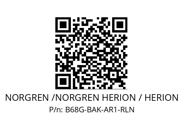 Filter regulator  NORGREN /NORGREN HERION / HERION B68G-BAK-AR1-RLN