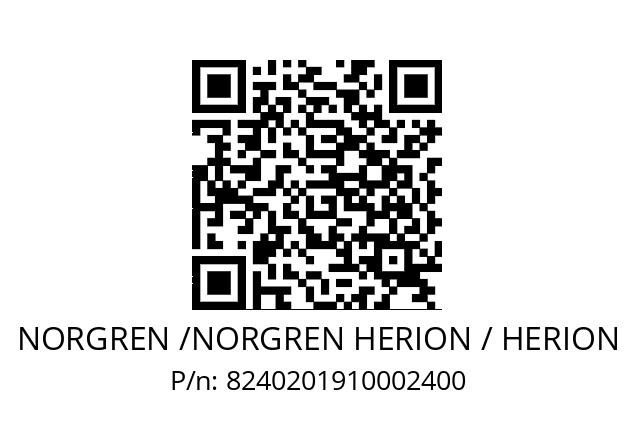   NORGREN /NORGREN HERION / HERION 8240201910002400