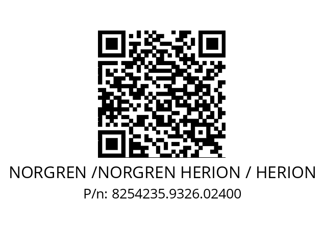   NORGREN /NORGREN HERION / HERION 8254235.9326.02400