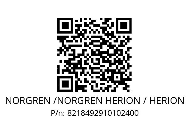   NORGREN /NORGREN HERION / HERION 8218492910102400