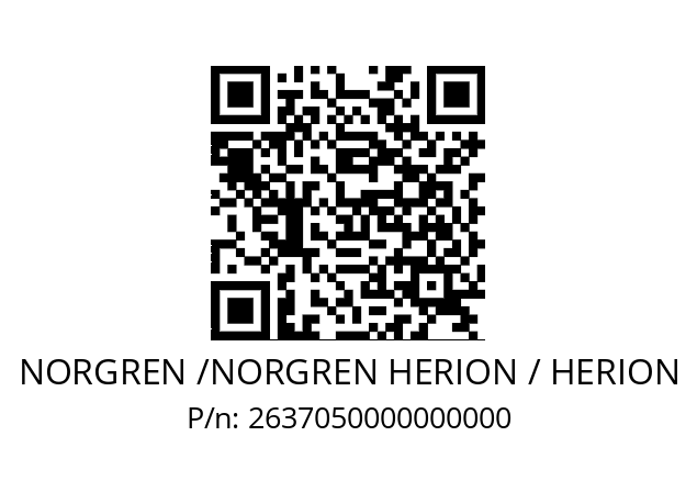   NORGREN /NORGREN HERION / HERION 2637050000000000