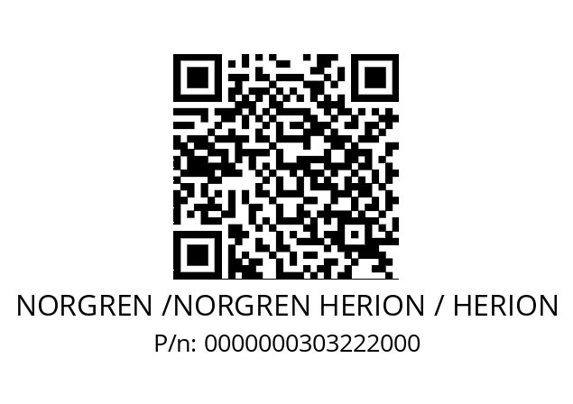   NORGREN /NORGREN HERION / HERION 0000000303222000