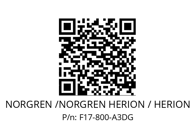 Filter  NORGREN /NORGREN HERION / HERION F17-800-A3DG