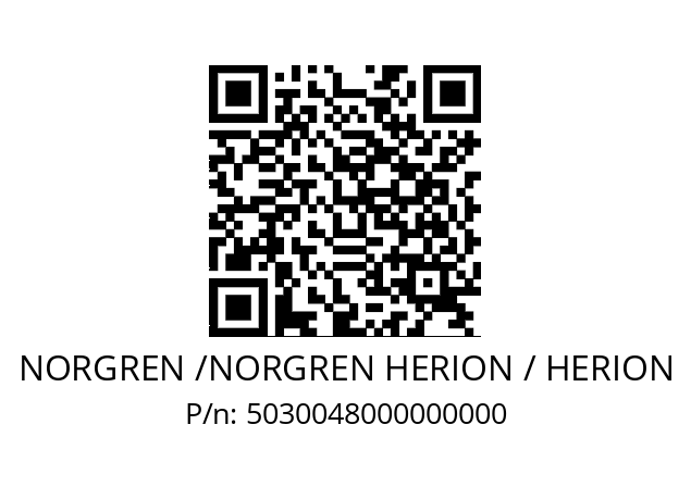   NORGREN /NORGREN HERION / HERION 5030048000000000