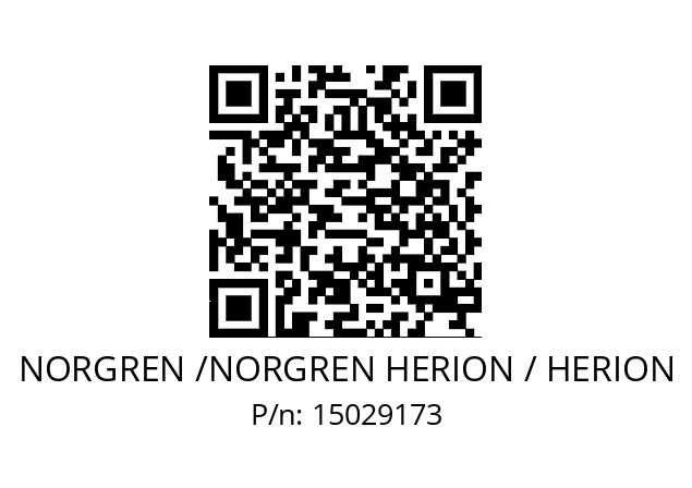   NORGREN /NORGREN HERION / HERION 15029173